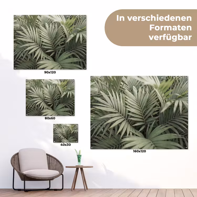 Plant - Palmbladeren - Natuur - Groen tuinposter los doek klein -Xsfeer9_DE