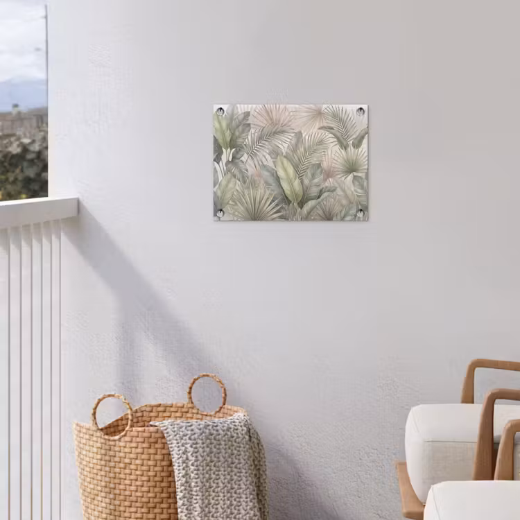 Planten - Tropisch - Bladeren - Groen - Natuur tuinposter los doek klein -sfeer8
