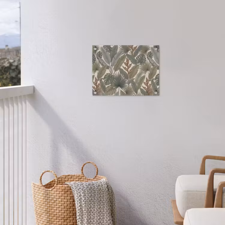 Planten - Tropisch - Natuur - Illustratie - Groen tuinposter los doek klein -sfeer8