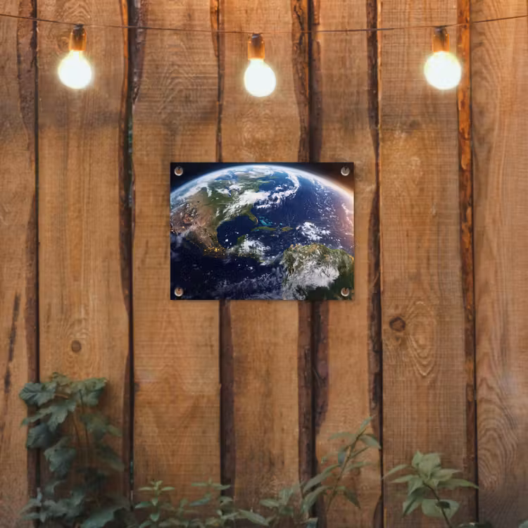 Gartenposter - Planet – Weltraum – Kosmos - Planeet - Ruimte - Kosmos tuinposter los doek klein