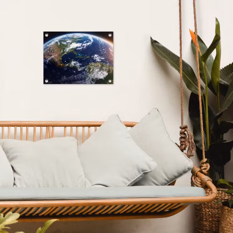 Gartenposter - Planet – Weltraum – Kosmos - Planeet - Ruimte - Kosmos tuinposter los doek klein