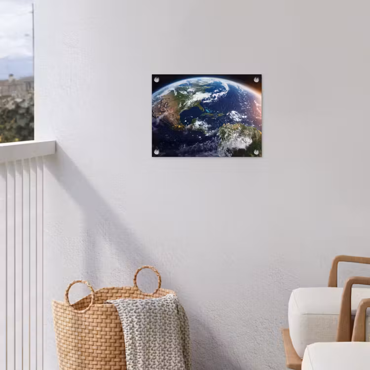 Gartenposter - Planet – Weltraum – Kosmos - Planeet - Ruimte - Kosmos tuinposter los doek klein