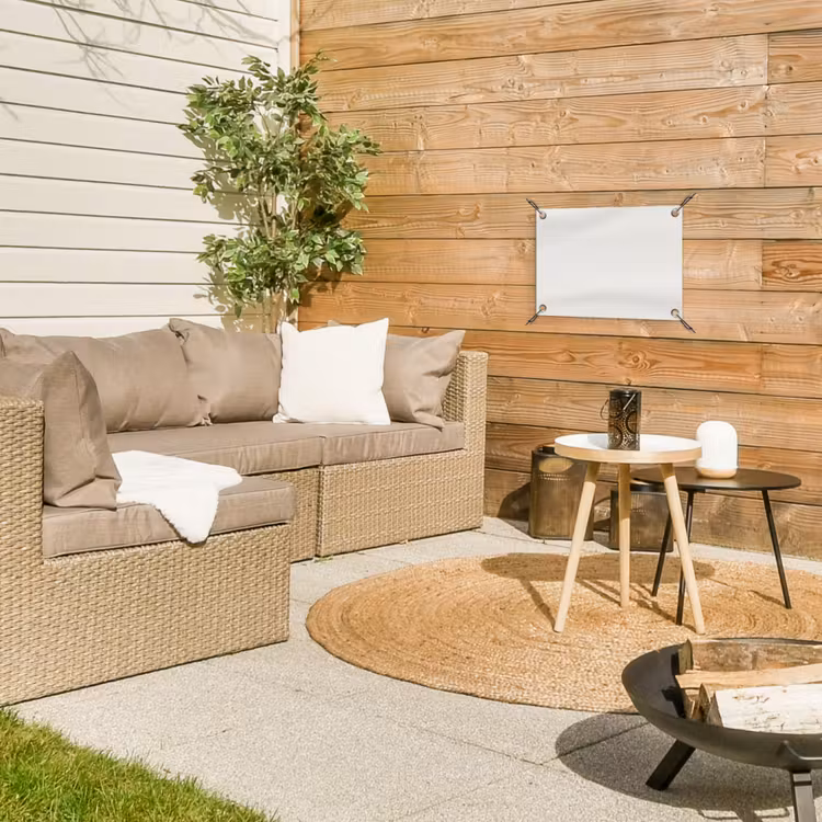 Pure - Alabaster - Wit tuinposter los doek klein 239 -sfeer4