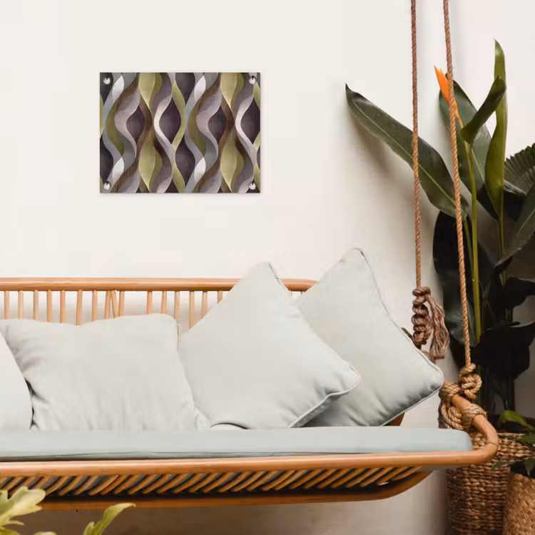 Retro - Banen - Kleurrijk tuinposter los doek klein 239 -sfeer7
