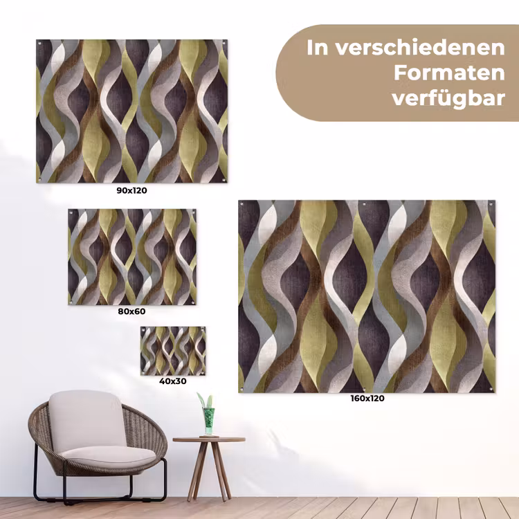 Retro - Banen - Kleurrijk tuinposter los doek klein 239 -Xsfeer9_DE