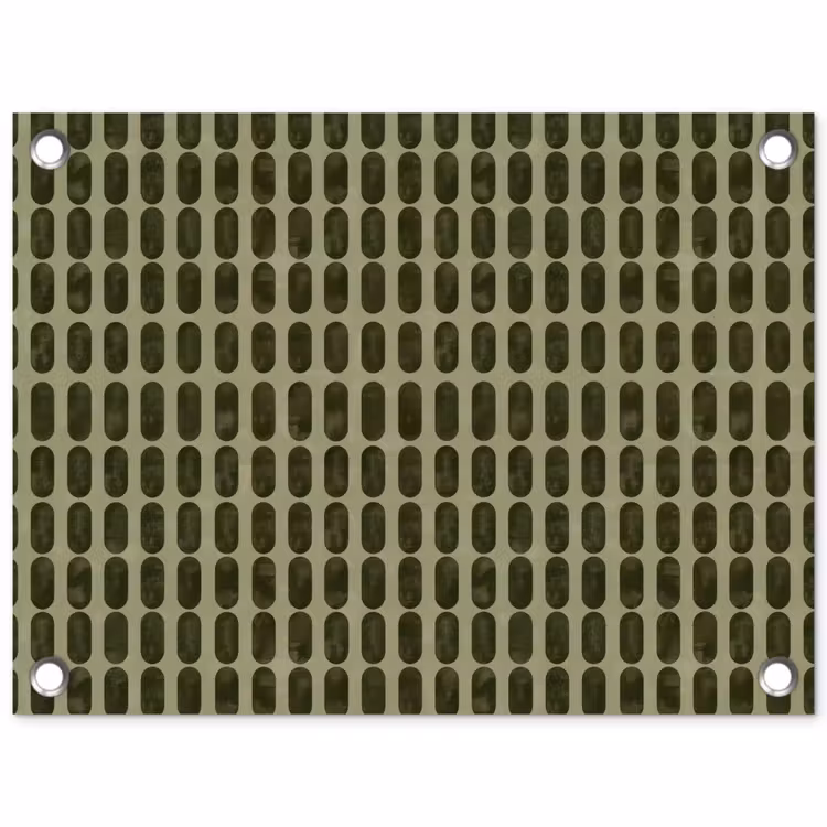 Ritmisch - Effect - Groen tuinposter los doek klein 239 -3d