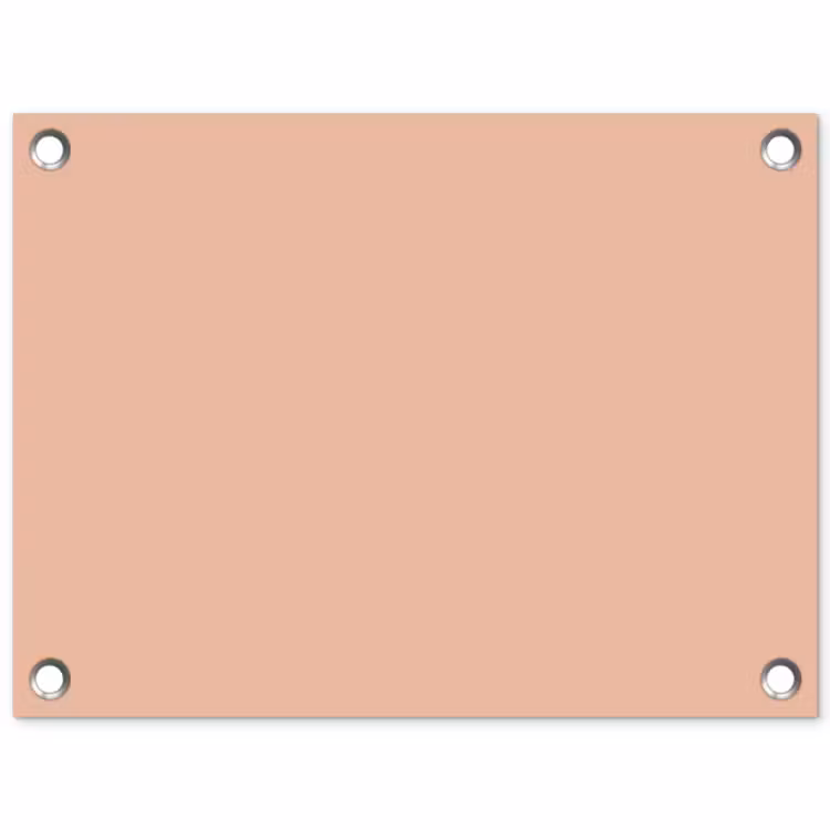 Blush - Terracotta - Nude tuinposter los doek klein 239 -3d