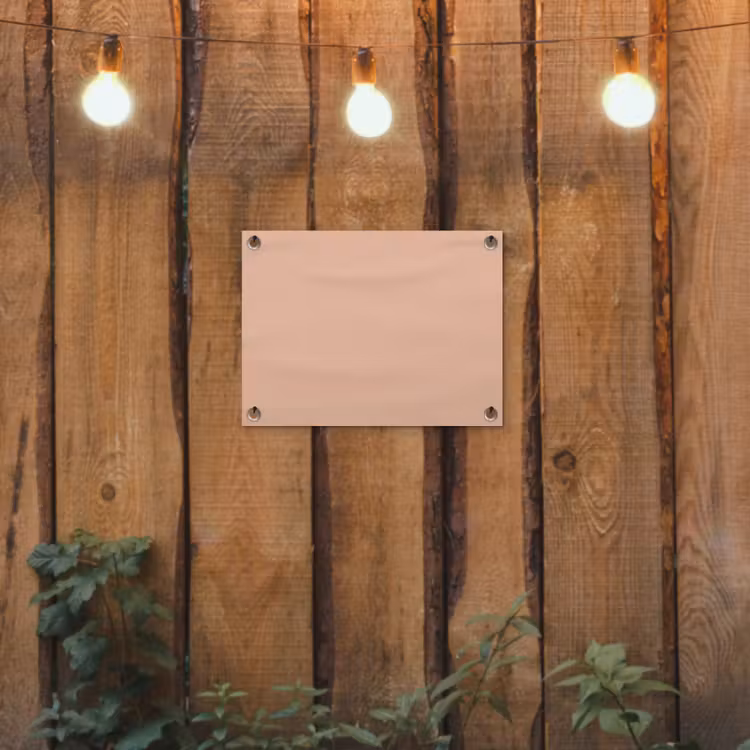 Blush - Terracotta - Nude tuinposter los doek klein 239 -sfeer1