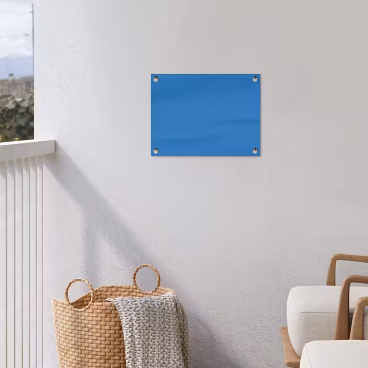 Royal - Blue - Blauw tuinposter los doek klein 239 -sfeer8