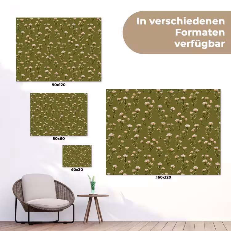 Landelijk - Bloemen - Groen tuinposter los doek klein 239 -Xsfeer9_DE