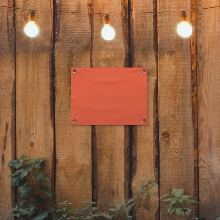 Rustic - Clay - Oranje tuinposter los doek klein 239 -sfeer1