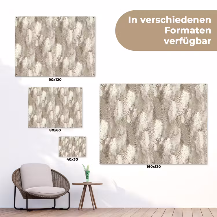 Slang - Textuur - Zand tuinposter los doek klein 239 -Xsfeer9_DE