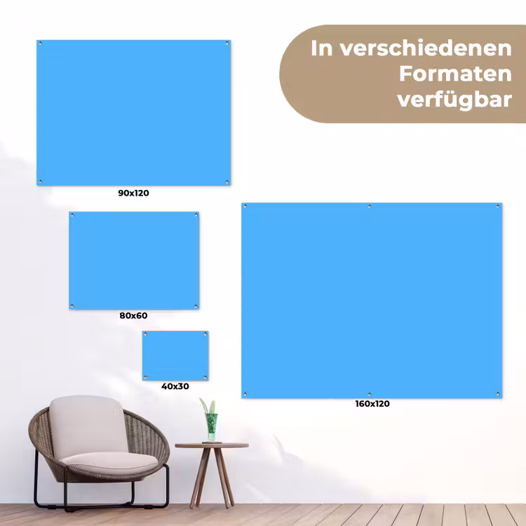 Sky - Blue - Blauw tuinposter los doek klein 239 -Xsfeer9_DE