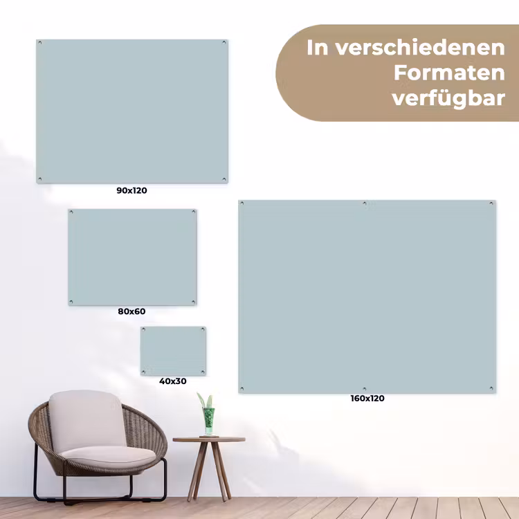 Slate - Blue - Blauw tuinposter los doek klein 239 -Xsfeer9_DE