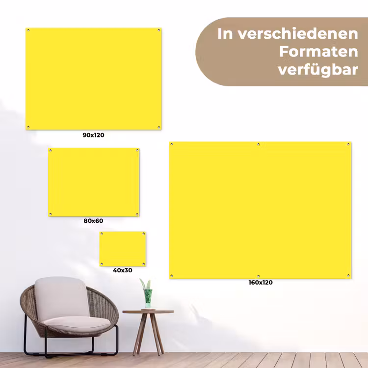 Soft - Custard - Geel tuinposter los doek klein 239 -Xsfeer9_DE