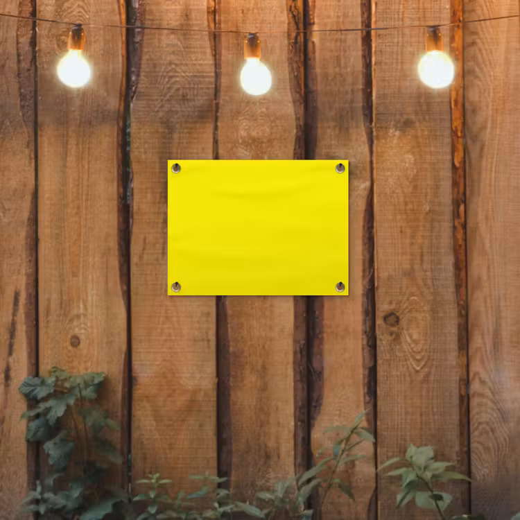 Sunshine - Glow - Geel tuinposter los doek klein 239 -sfeer1