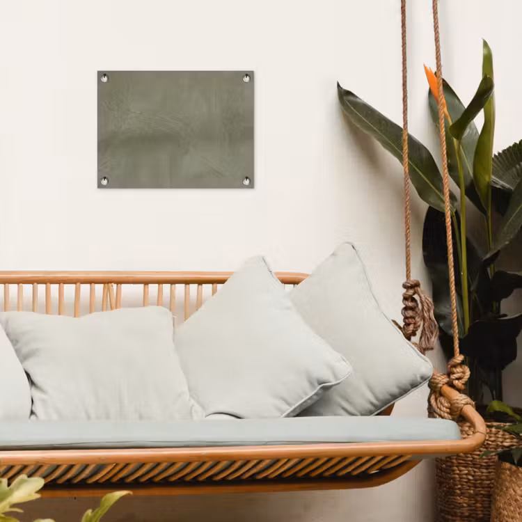 Textuur - Betonlook - Achtergrond - Modern - Groen tuinposter los doek klein -sfeer7