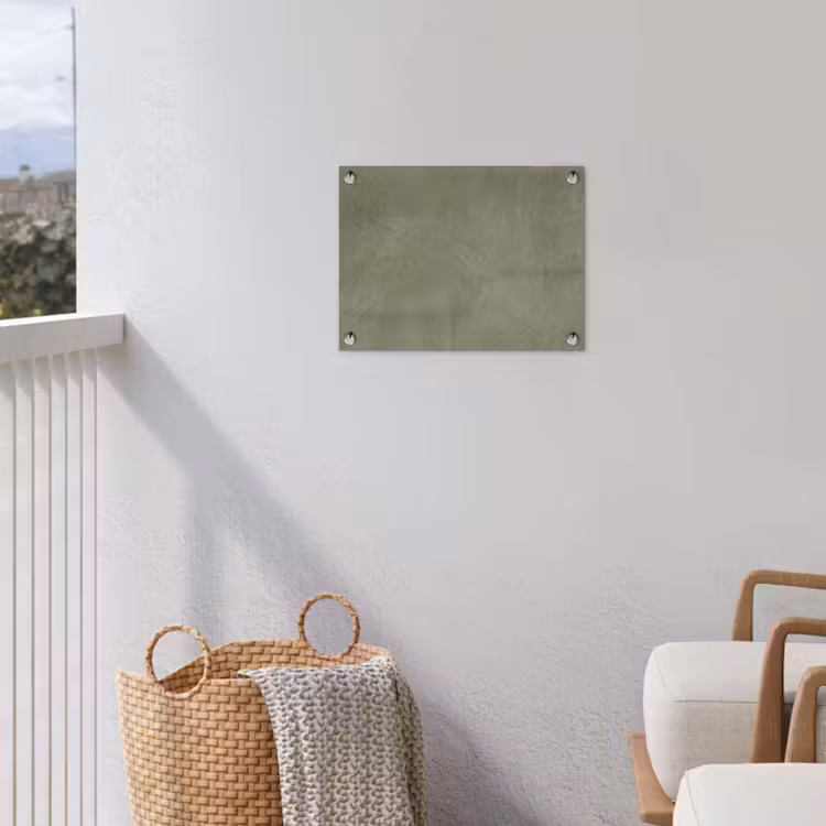 Textuur - Betonlook - Achtergrond - Modern - Groen tuinposter los doek klein -sfeer8