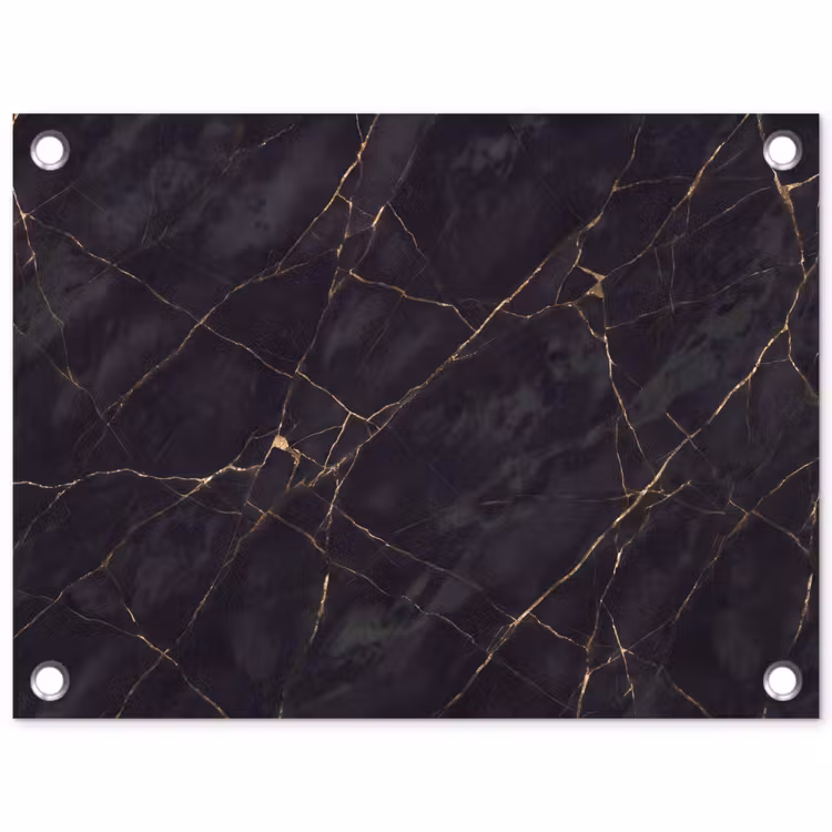 Textuur - Gouden lijnen - Abstract - Modern - Zwart tuinposter los doek klein -3d