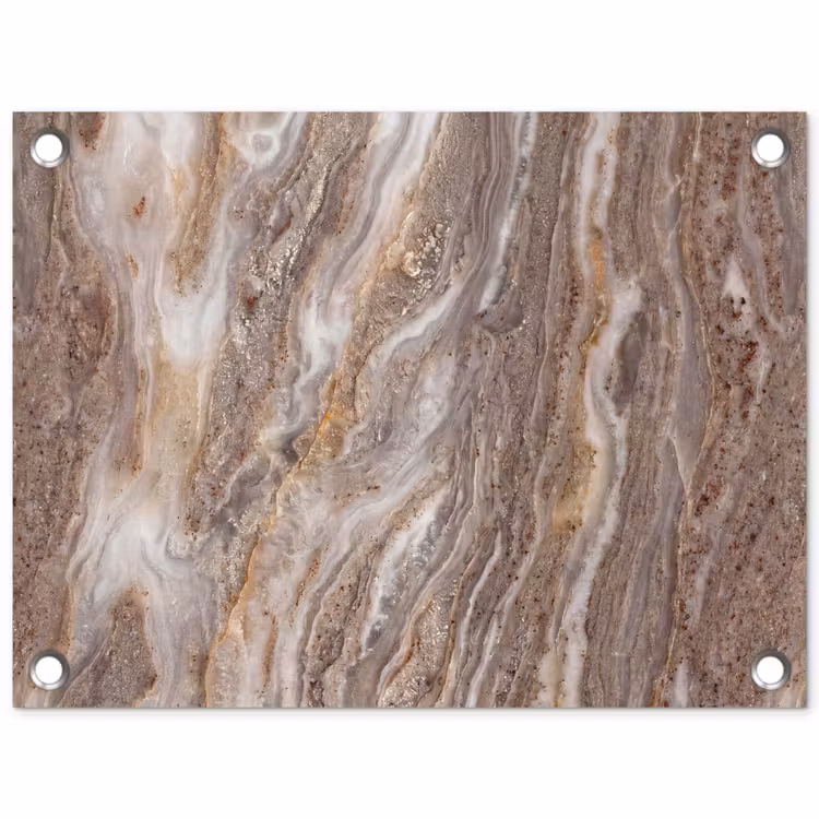 Textuur - Steen - Abstract - Beige tuinposter los doek klein -3d