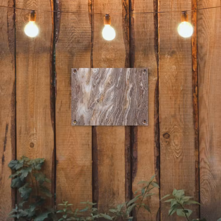 Textuur - Steen - Abstract - Beige tuinposter los doek klein -sfeer1