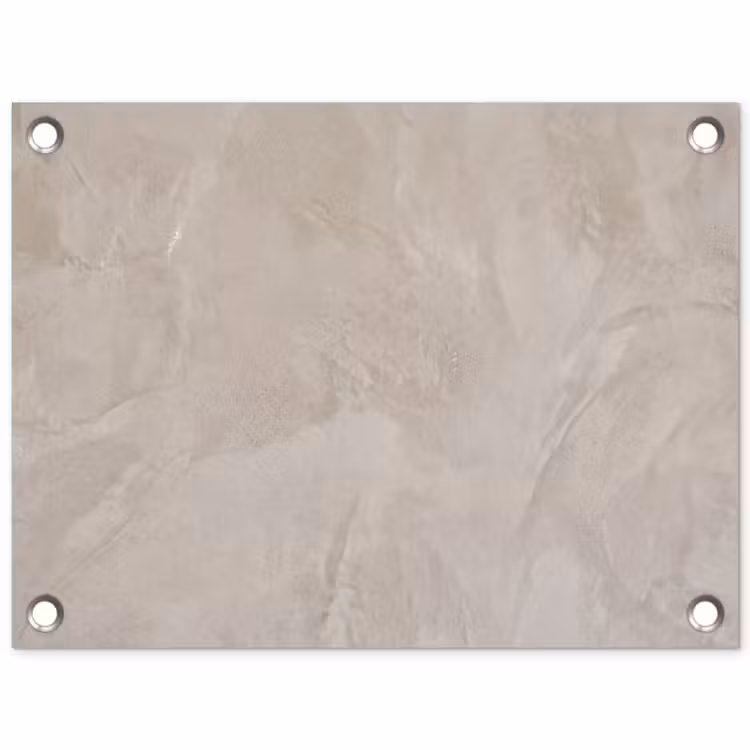 Textuur - Wand - Modern - Beige - Abstract tuinposter los doek klein -3d