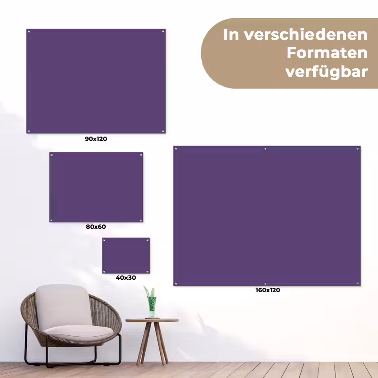 Deep - Plum - Paars tuinposter los doek klein 239 -Xsfeer9_DE