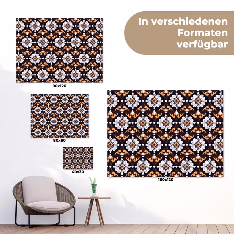 traditioneel - Element - Kleurrijk tuinposter los doek klein 239 -Xsfeer9_DE