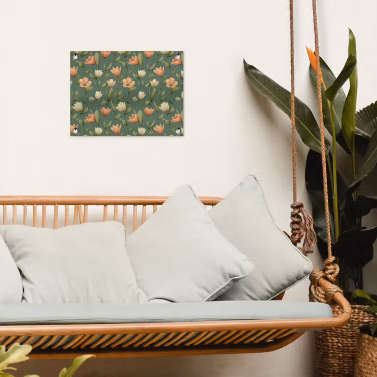 Tulpen - Botanisch - Groen tuinposter los doek klein 239 -sfeer7