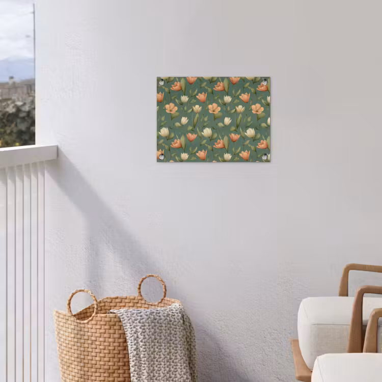 Tulpen - Botanisch - Groen tuinposter los doek klein 239 -sfeer8