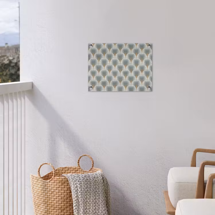 Waaier - Klassiek - Blauw tuinposter los doek klein 239 -sfeer8