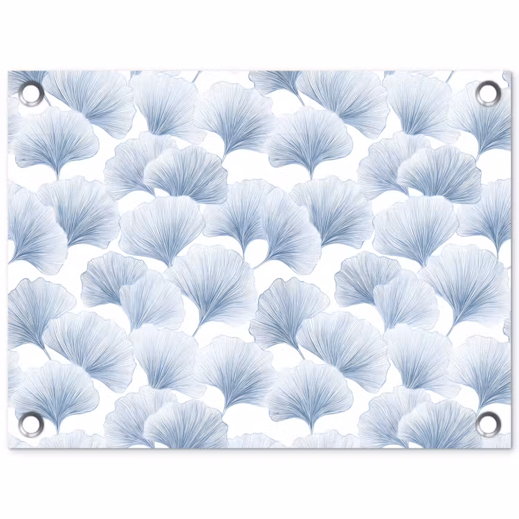 Waaier - Modern - Blauw tuinposter los doek klein 239 -3d