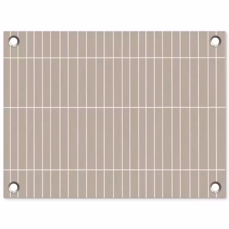 Verticaal - Wandtegel - Licht Beige tuinposter los doek klein 239 -3d