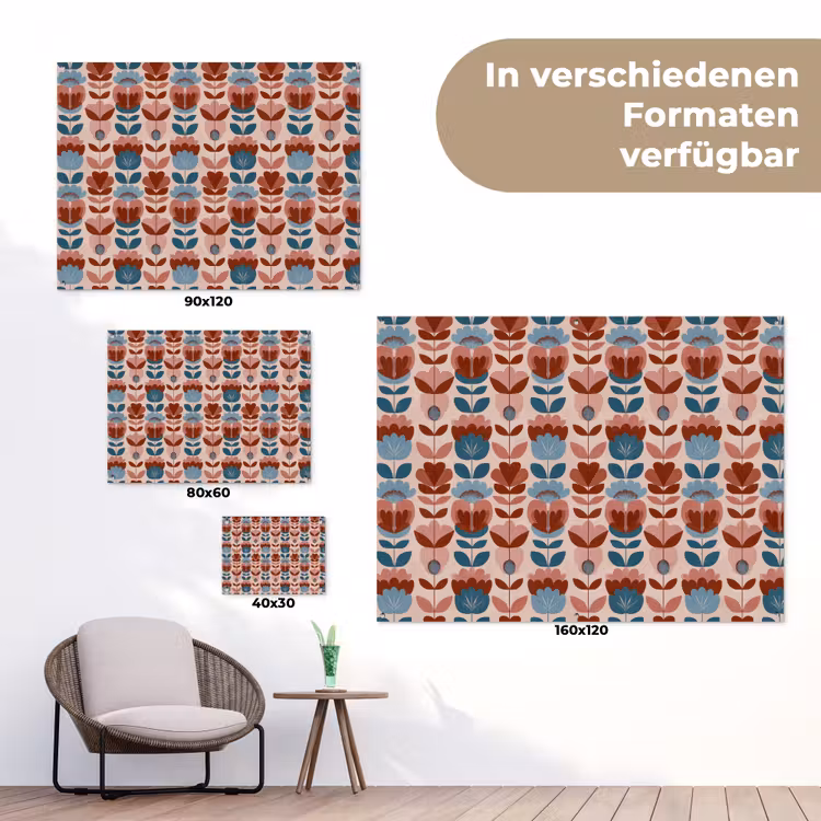 Vintage - Motief - Kleurrijk tuinposter los doek klein 239 -Xsfeer9_DE