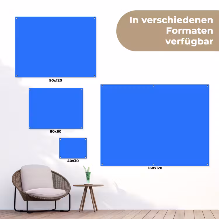 Vivid - Cobalt - Blauw tuinposter los doek klein 239 -Xsfeer9_DE