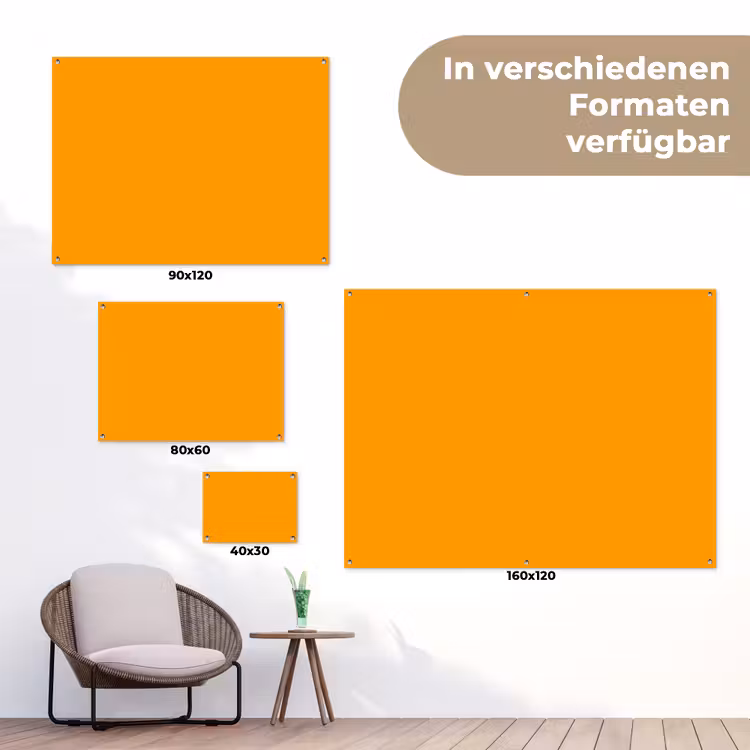 Warm - Ochre - Oranje tuinposter los doek klein 239 -Xsfeer9_DE