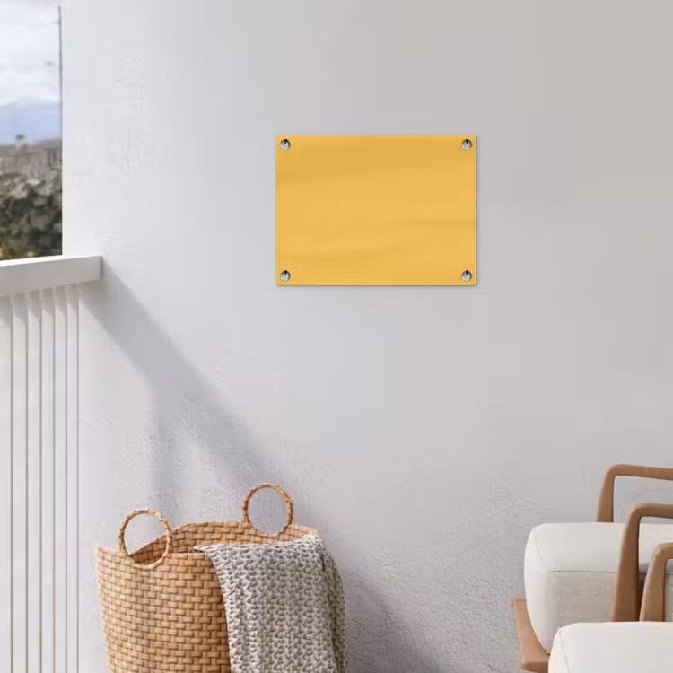 Warm - Sand - Terracotta tuinposter los doek klein 239 -sfeer8
