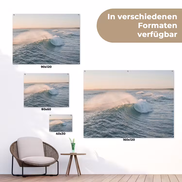 Golf - Zee - Water tuinposter los doek klein -Xsfeer9_DE