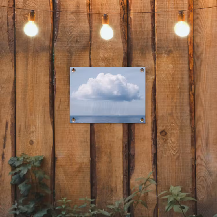 Gartenposter - Wolke – Regen – Natur - Wolk - Regen - Natuur tuinposter los doek klein