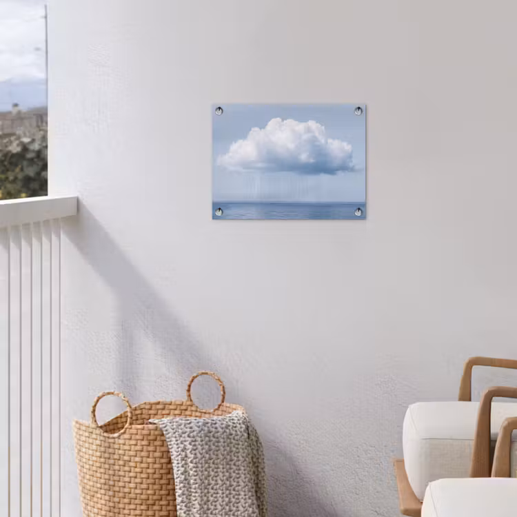 Gartenposter - Wolke – Regen – Natur - Wolk - Regen - Natuur tuinposter los doek klein