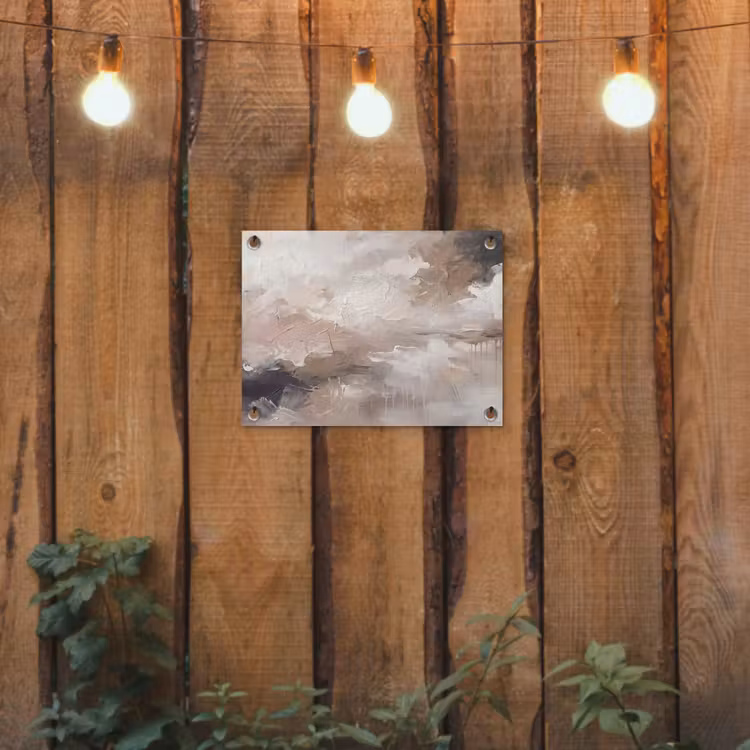 Abstract - Textuur - Kunst - Modern - Beige tuinposter los doek klein -sfeer1