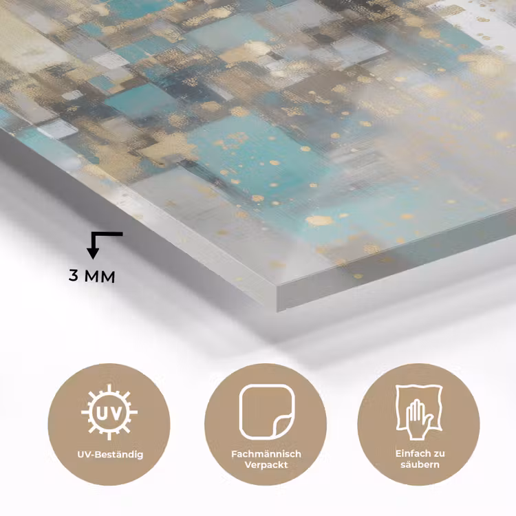 Abstract - Blokken - Goud - Skyline plexiglas 5mm klein -wsfeer2_DE