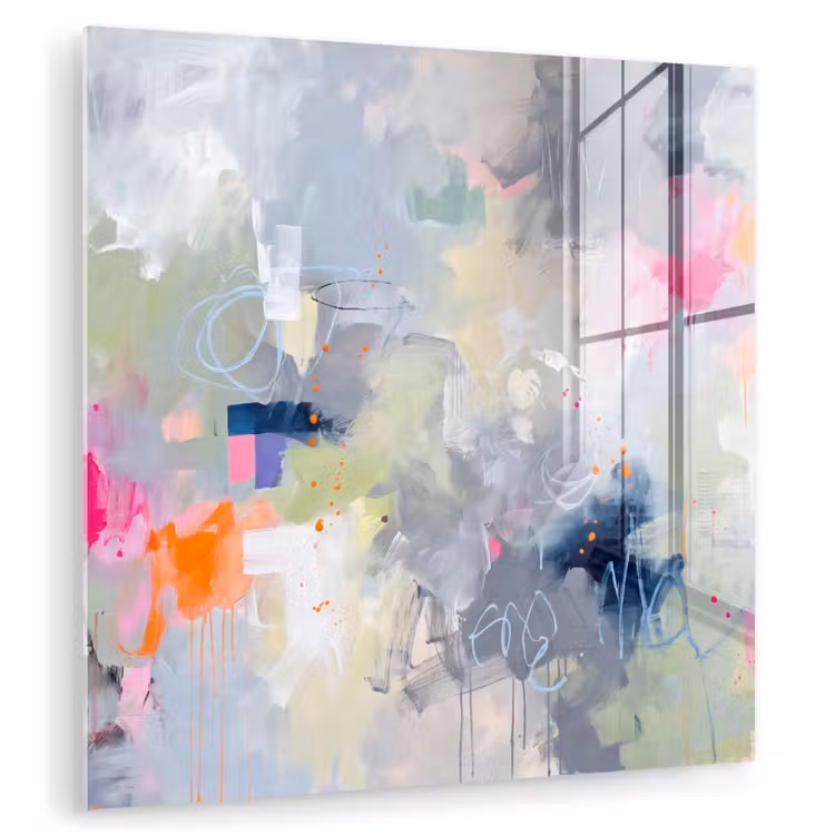 Glasbild - Abstrakt – Farbenfroh – Modern – Kunst - Abstract - Kleurrijk - Modern - Kunst plexiglas 5mm klein