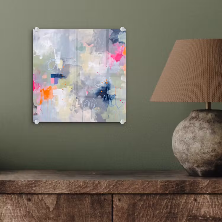 Glasbild - Abstrakt – Farbenfroh – Modern – Kunst - Abstract - Kleurrijk - Modern - Kunst plexiglas 5mm klein