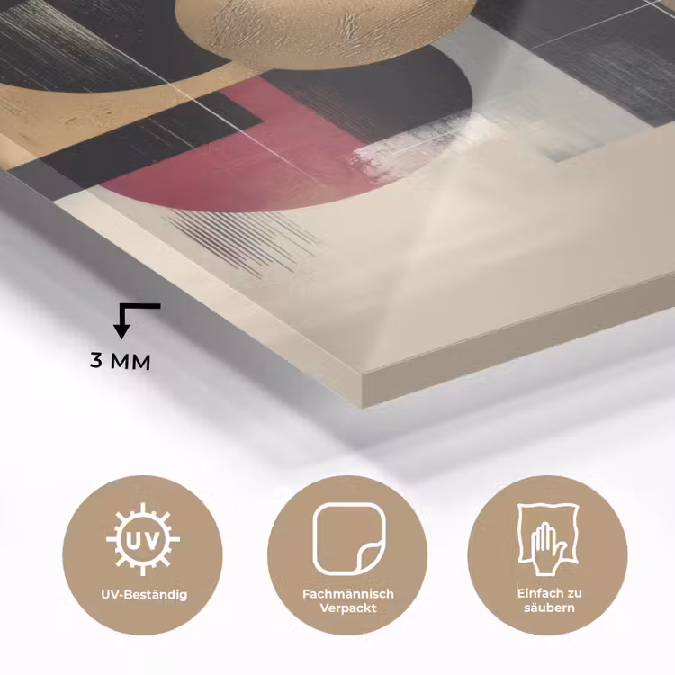 Abstract - Vormen - Beige - Texturen plexiglas 5mm klein -wsfeer2_DE