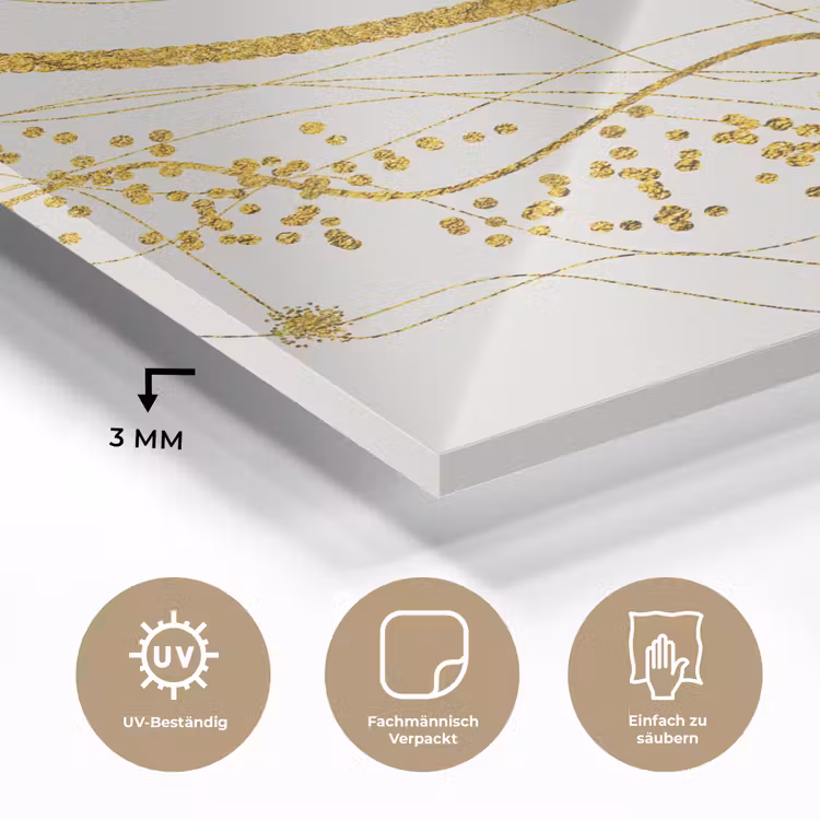 Abstract - Goud - Natuur - Kunst plexiglas 5mm klein -wsfeer2_DE