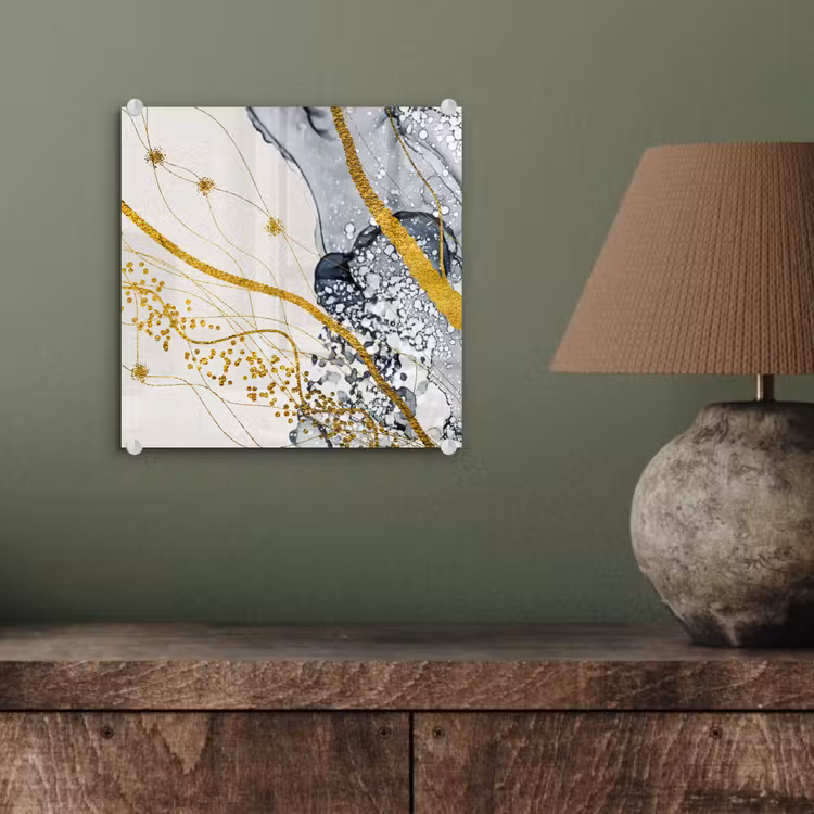 Abstract - Goud - Natuur - Kunst plexiglas 5mm klein -sfeer3