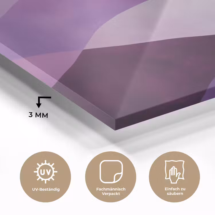 Abstract - Heuvels - Landschap - Paars plexiglas 5mm klein -wsfeer2_DE