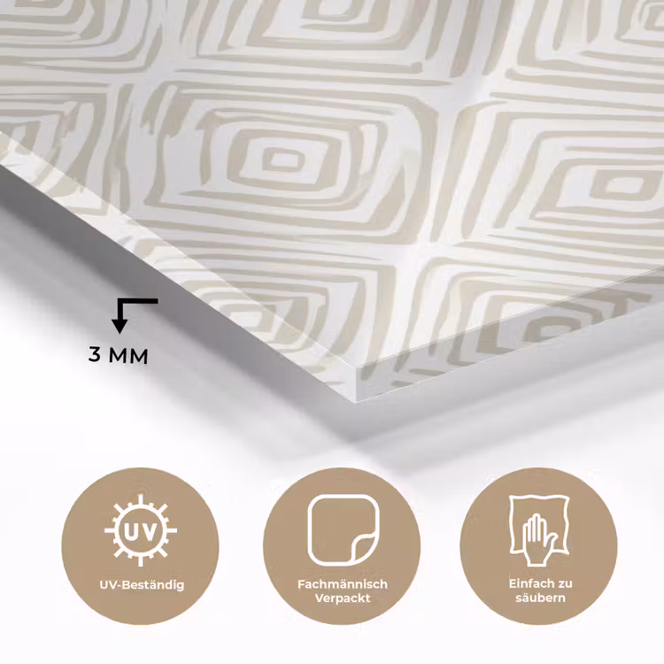 Abstract - Ruit - Beige plexiglas 5mm klein 11 -wsfeer2_DE