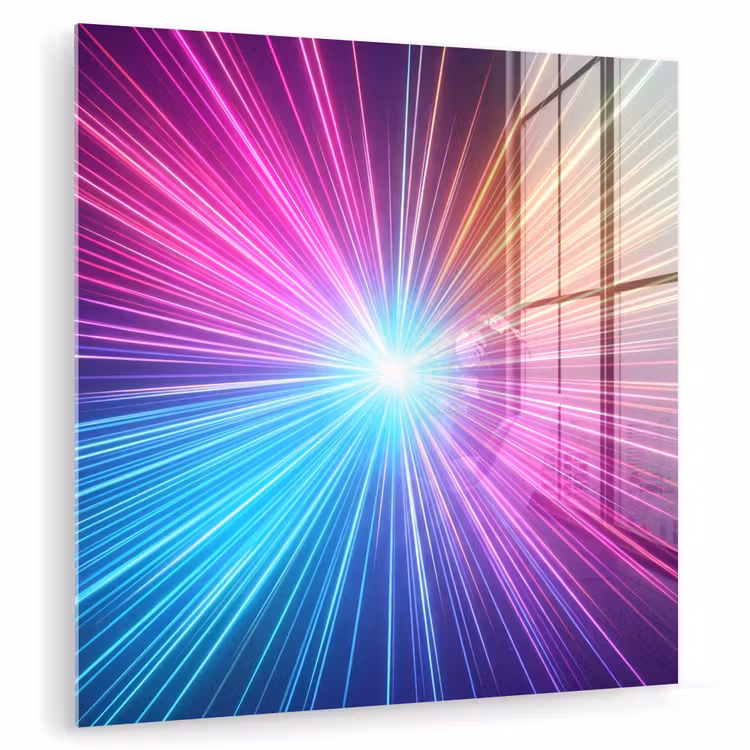 Abstract - Light - Burst - Modern - Colorful plexiglas 5mm klein -zzzproduct_nieuw